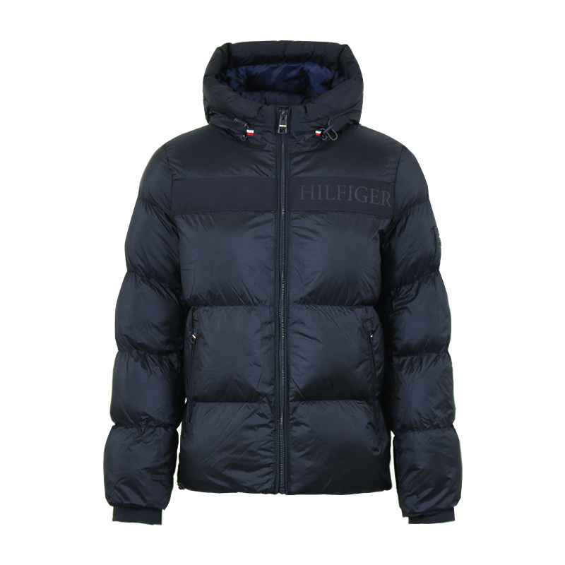 Tommy Hilfiger Tommy Hilfiger Men's Hooded Zip-Up Cotton Jacket Autumn and Winter New Zip-Up Top