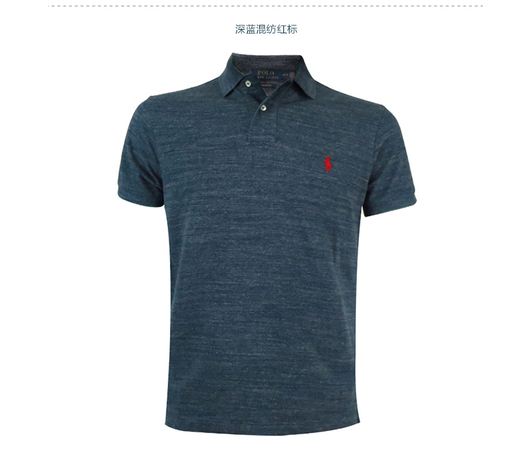 Mỹ thư trực tiếp Polo Ralph Lauren Ralph Lauren nam phiên bản tiêu chuẩn cổ điển của bông ngắn tay áo Polo