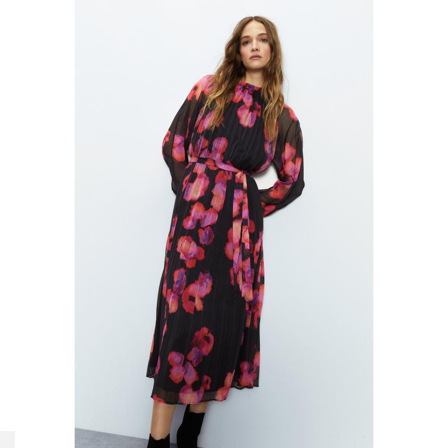 Direct mail UK 2023 new women's tide printing in long - dress dress