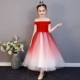 Hoa cô gái váy cô gái công chúa đám cưới pettiskirt con từ vai váy buổi tối mô hình sàn catwalk piano - Váy trẻ em