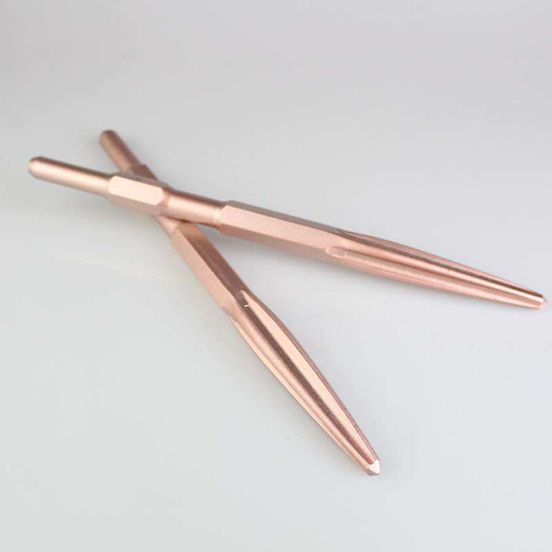 Small electric pick drill chisel lengthened long hexagonal tip pick Flat pick sharp chisel 17*280 hexagonal bit 