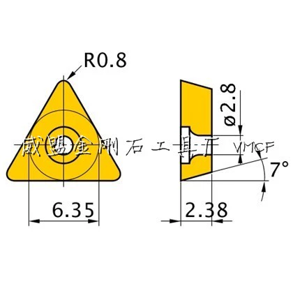 Tengxin Tengxin Diamond Blade TCGT/TCMT/TCMW 110204 PCD/CBN Материал