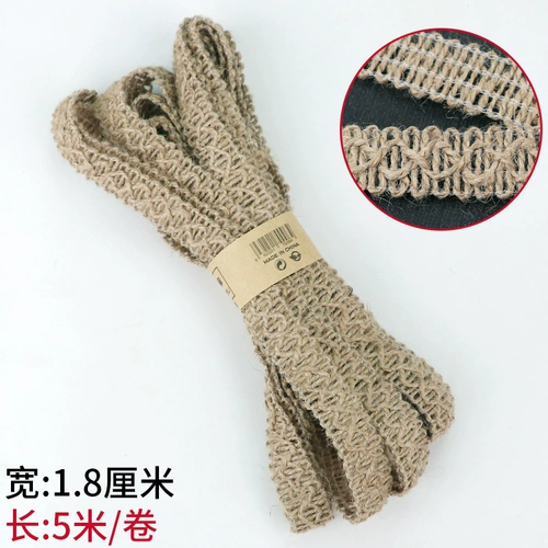 Украшение конопляного кружевного хлопка и конопляного материала Полые льняные вспомогательные материалы