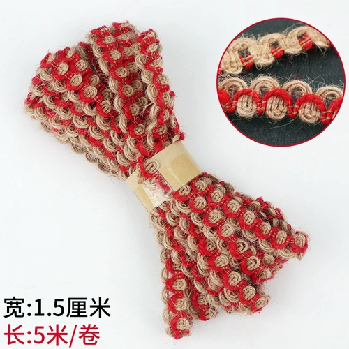 Украшение конопляного кружевного хлопка и конопляного материала Полые льняные вспомогательные материалы