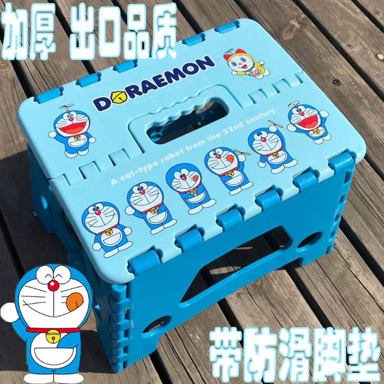 Japan thickened plastic folding stool chair safety children's small bench Household convenient outdoor fishing stool