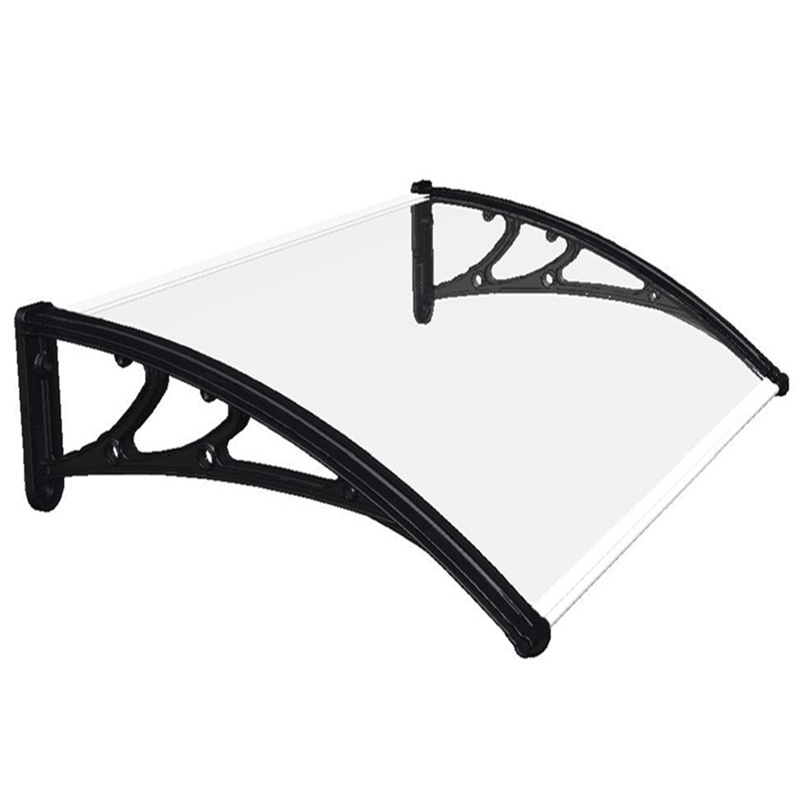 Aluminum alloy bracket awning Transparent awning Endurance plate awning extends out 100x120cm