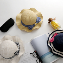 Sun hat girl out of the beach sunscreen sunscreen hat seaside holiday large brim anti-UV summer baby sunhat