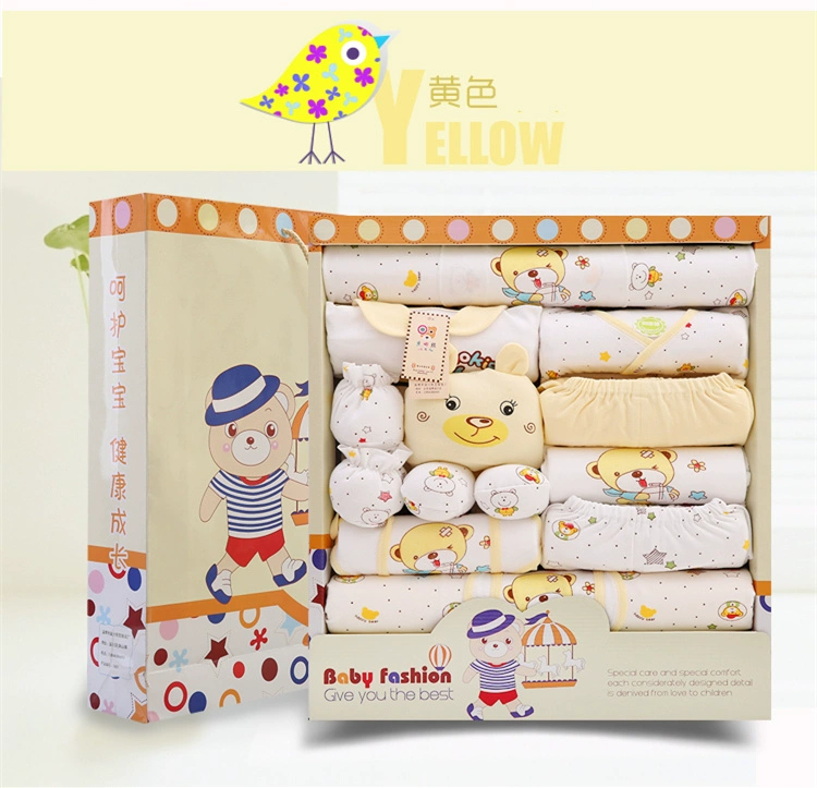 Quần áo trẻ em mùa xuân và mùa hè cotton bộ quà tặng sơ sinh trăng tròn em bé cung cấp thai sản đồ sơ sinh bé gái