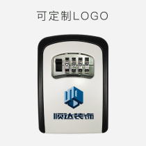 Decoration site password box cat eye lock box inward door wall mount metal box can be customized