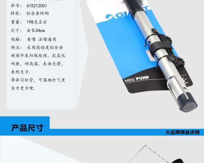 Pompe à vélo GIANT - Ref 2390728 Image 33