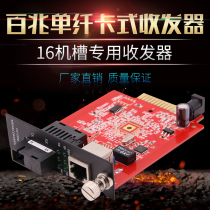  netLINK HTB-3100AB 100 megabytes single-mode single-fiber optical transceiver Photoelectric converter frame plug-in card type