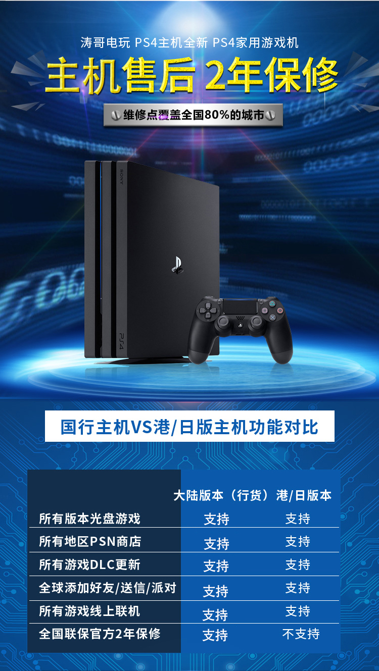 Trò chơi video Tao Ge PS4 console console 5.05 hoàn toàn mới dòng gốc Hồng Kông phiên bản slim500G / 1TB / 2TB PRO - Kiểm soát trò chơi tay cầm xbox 360 chính hãng