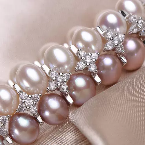 Ожерелье Gao Yuanyuan из натурального жемчуга, многослойное женское разноцветное роскошное, благородное и модное двухрядное ручное ожерелье с микронабором цирконов