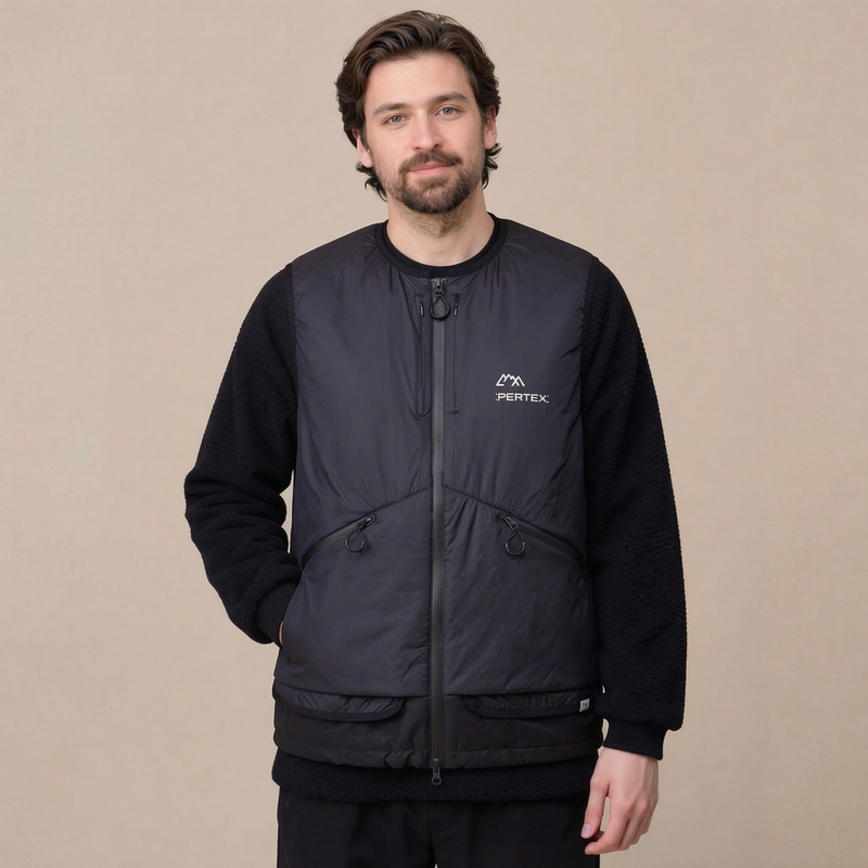 Japanese Cityboy Style Unisex Mountain Outdoor Functional Windproof Waterproof Loose Casual Warm Vest P Cotton Vest