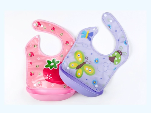 Съемный детский водонепроницаемый большой нагрудник для еды для раннего возраста, с карманом