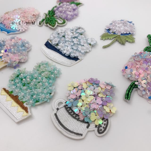 Quần áo ren Hàn Quốc phim hoạt hình tiara miếng dán đề can thời trang phụ kiện thêu sequin nhóm cổ phiếu 102 - Phụ kiện tóc
