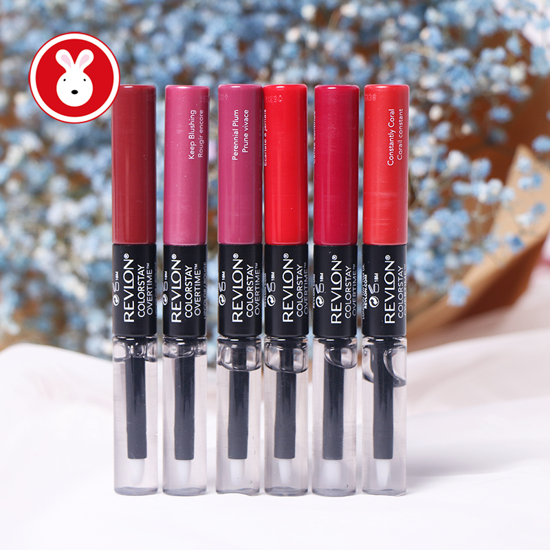 Revlon Lip Gloss Môi đôi đầu Không đánh dấu Constant Lip Gloss 16 giờ Trang điểm lâu bền Đôi môi bóng 	son bóng ko màu	