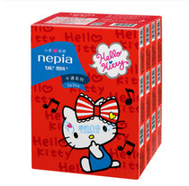 Ni Piao Katie Hello Kitty Printed Mini Handkerchief Paper Packet Paper Tissue 3*36 Pack Multi-Province