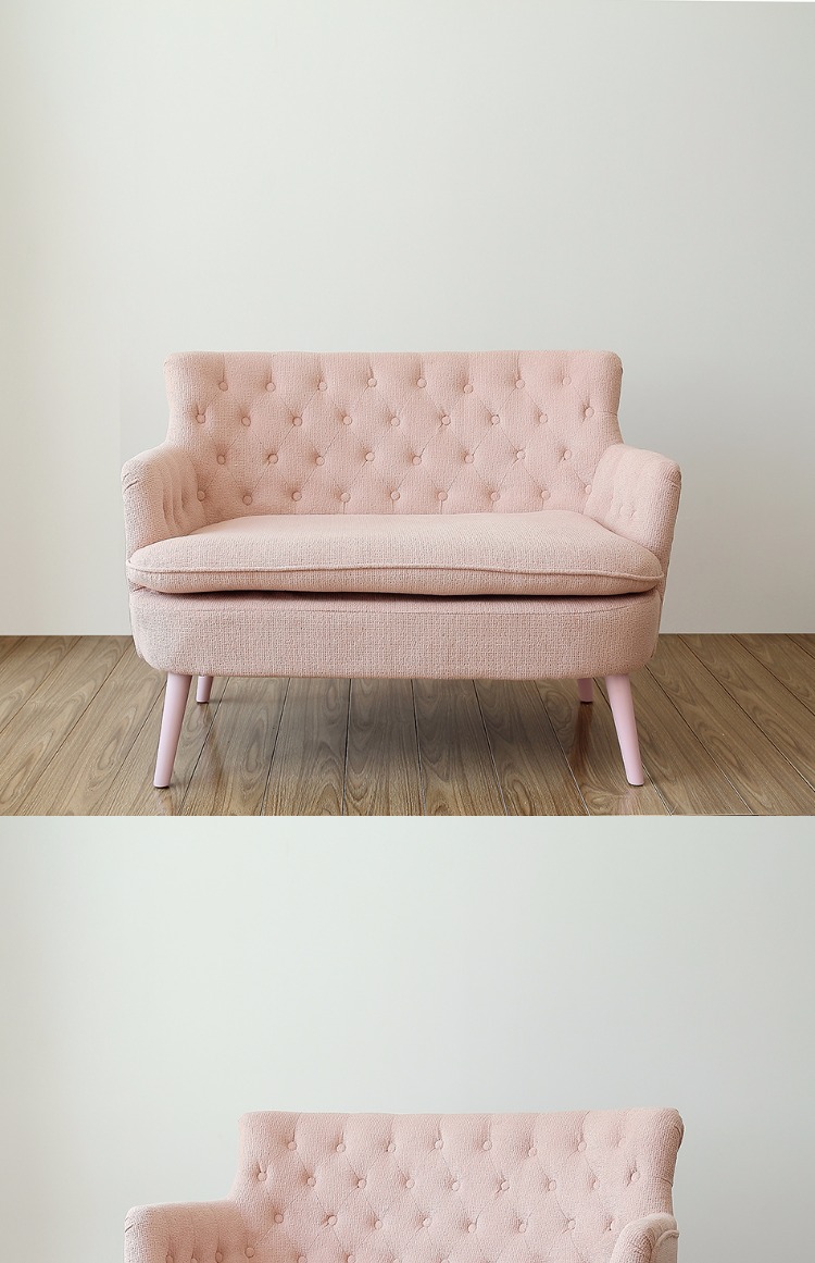 Ghế sofa vải đơn thời trang Châu Âu khóa mục vụ sofa hiện đại căn hộ nhỏ neo ghế cà phê ghế - Ghế sô pha sofa bệt