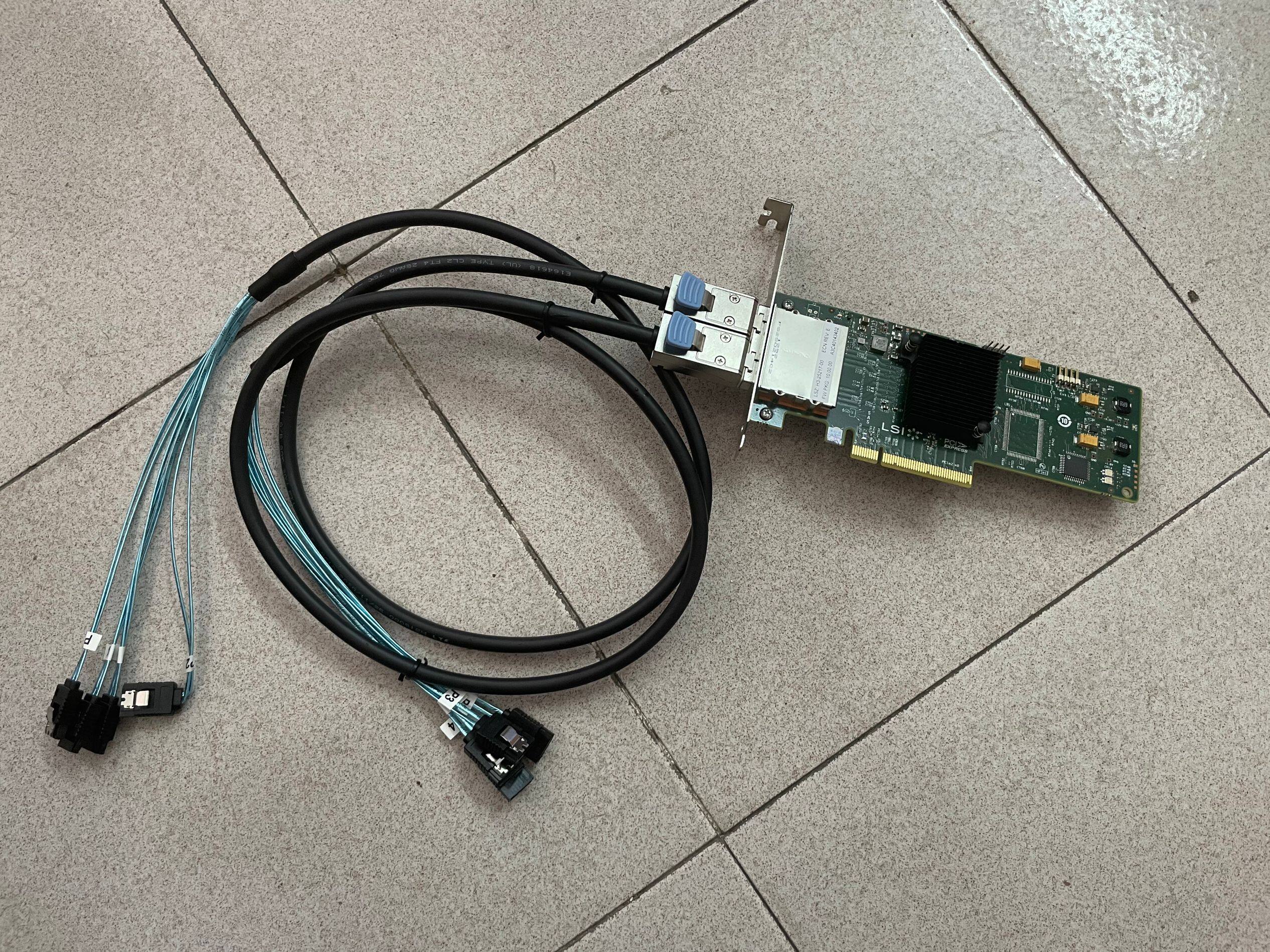 LSI 9200-8E external 8 ports support 16T straight-through card 2 with line SATA 9211-8I 9210