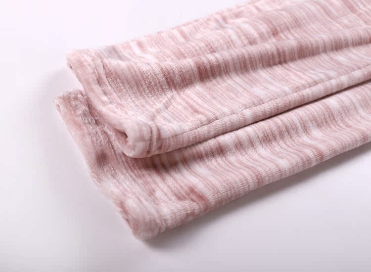 Mùa thu và mùa đông nam và nữ ngủ quần flannel dày đôi ấm nhà quần san hô lông cừu kích thước lớn quần lỏng lẻo quần ngủ nam