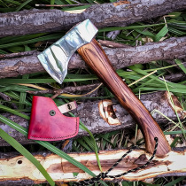 Wild Man Bushcraft Outdoor Camping High Carbon Steel Finely Worked Hand Axe Chopping Wood Jungle Portable Felling Hand Axe