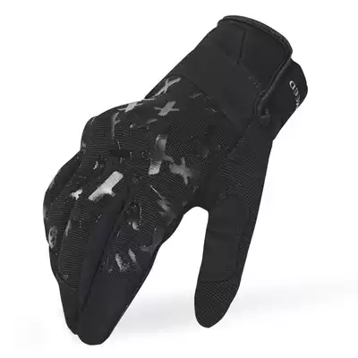 Megan locomotive locomotive rider gloves summer break-proof breathable built-in imported protective gear gloves C3 generation