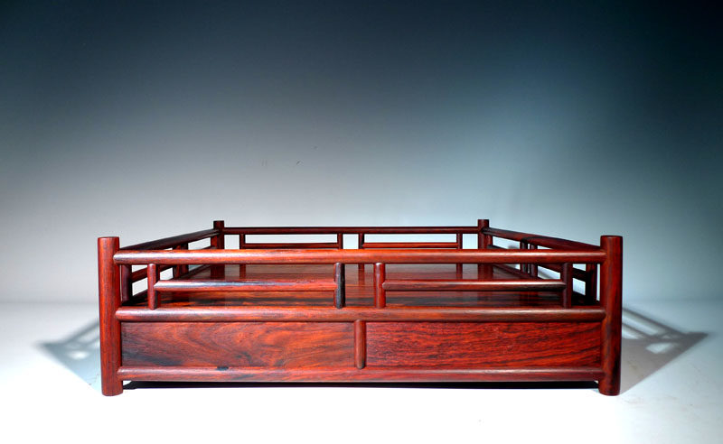 Redwood Laos red and sour branches Ming style antique furniture pure Tenon study office dark drawer