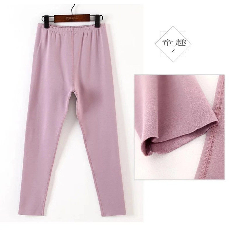 Children's warm underwear Girls and boys warm pants Seamless children's fleece underwear Thin fleece sanitary pants