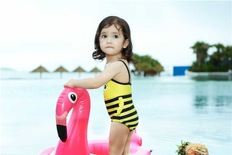 Đồ bơi trẻ em cô gái sago yêu côn trùng ong cô gái nhỏ đồ bơi trẻ em đồ bơi nữ bé 0-1 tuổi do boi cho be gai