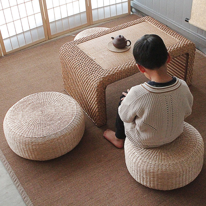 Cattail bay window Chinese style thickened large futon meditation meditation kneeling cushion floor household tatami cushion