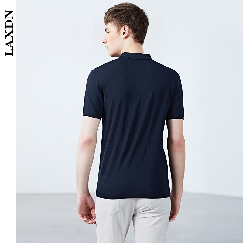 Lexton 2020 Summer nam nghi Casual ngắn tay áo POLO áo châu Âu đơn giản thời trang ve áo T-shirt