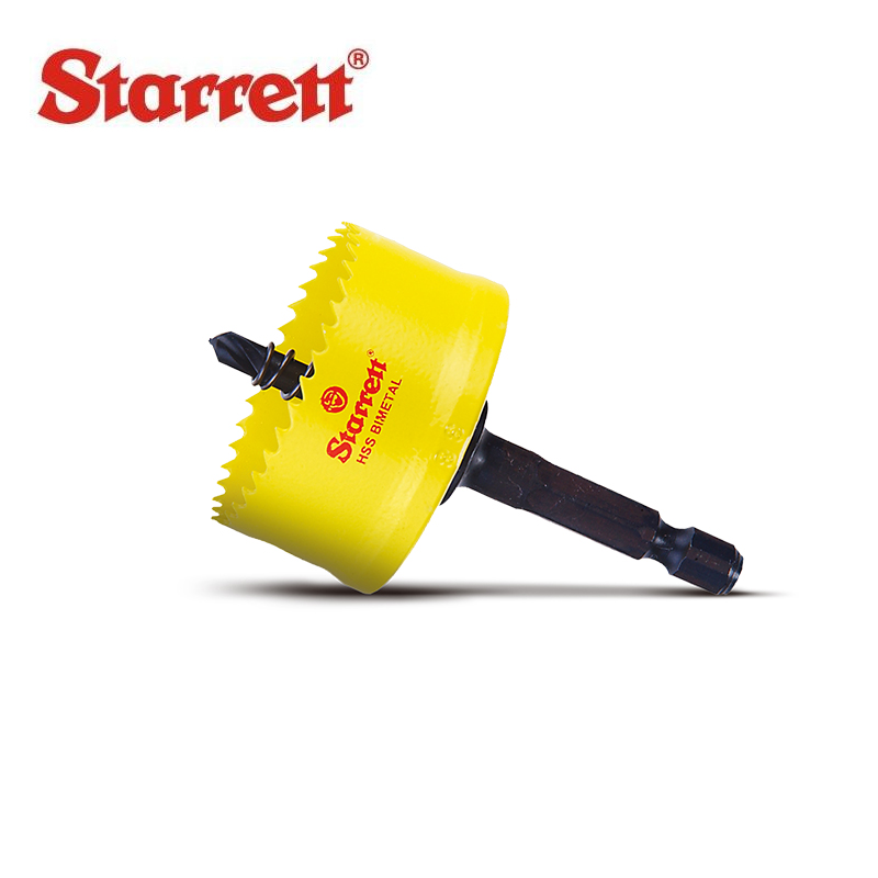Integrated bimetal drill saw 25 27Starrett with center drill support handle
