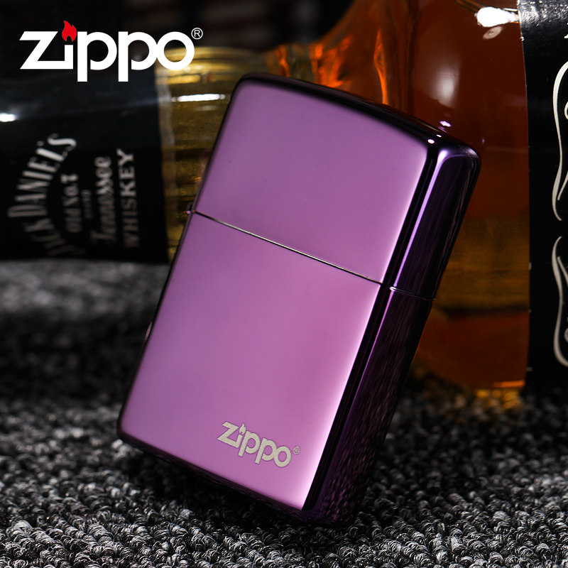 zippo lighter genuine purple ice 24747ZL lettering creative personality to customize Valentine's Day gift boomers