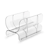 Прозрачная стойка для виноградного вина, домашняя витрина, винная стойка, стойка для бутылок вина с домашними животными, креативная штабелируемая стойка для хранения холодильника