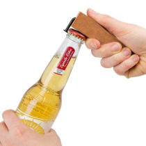 Creative nail beer bottle opener simple solid wood bottle opener refrigerator sticker magnetic drink drink opener