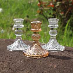 European Simple INS glass candlestick house wax base romantic table candle candlestick creative home decoration