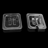 ПК Прозрачные акальцы, кастрюли, крышка, острый пищевой бассейн Свежая коробка шведский стол, фруктовая порошковая крышка