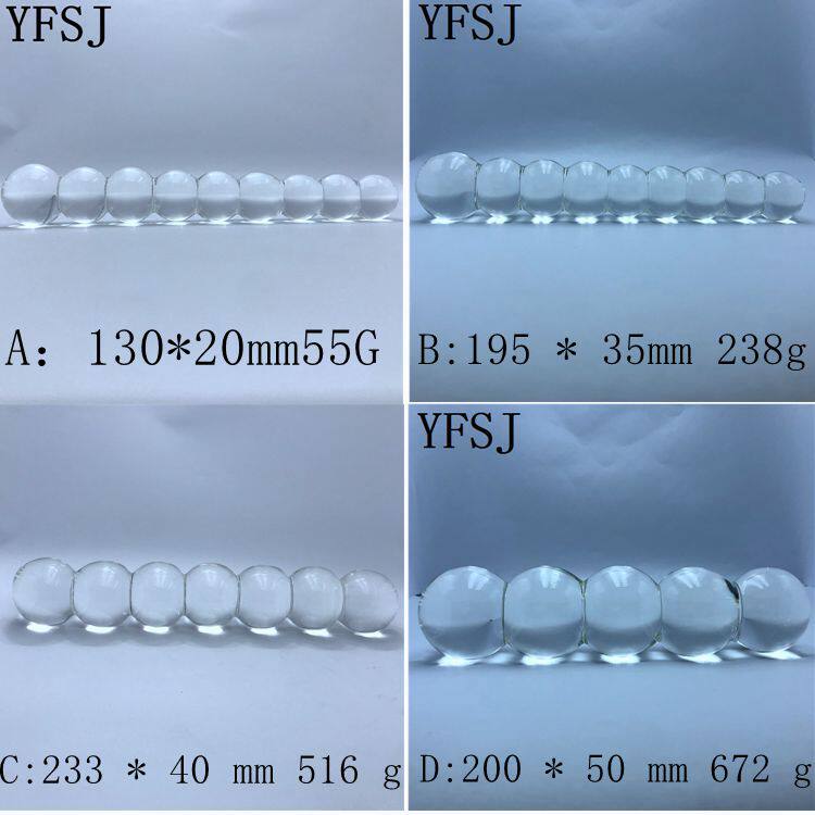 9 ball fun Anal Dilator Crystal Masturbator Dildo vibrator fairy with glass vestibular anal plug