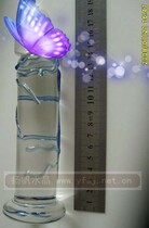 0093 sex anal dilator Crystal masturbation stick phallic massage stick fairy glass posterior anal plug