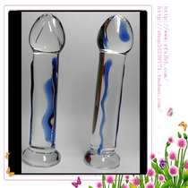 Sail 0489 crystal glass sex toys crystal glass masturbation glass penis Crystal Phallus