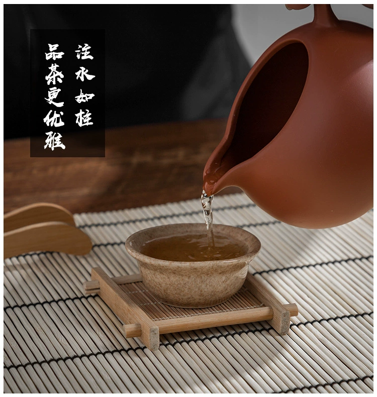 Zisha công bằng cốc lớn trà biển ấm trà bộ trà phụ kiện trà bị rò rỉ cốc trà chia ấm chén tử sa ấm tử sa cao cấp an nhi trà