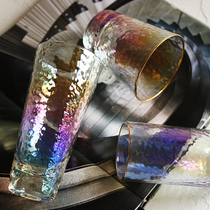 Mino Ion Plated Hammer Hallucinox Glazed Glass Cup Home Unleaded Water Glass Juice Cup Beer Mug Cup