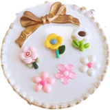 Милая заколка для волос с экстрактом подсолнечника, магнит на холодильник, в цветочек, «сделай сам»