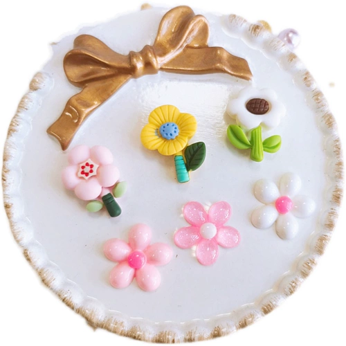 Милая заколка для волос с экстрактом подсолнечника, магнит на холодильник, в цветочек, «сделай сам»