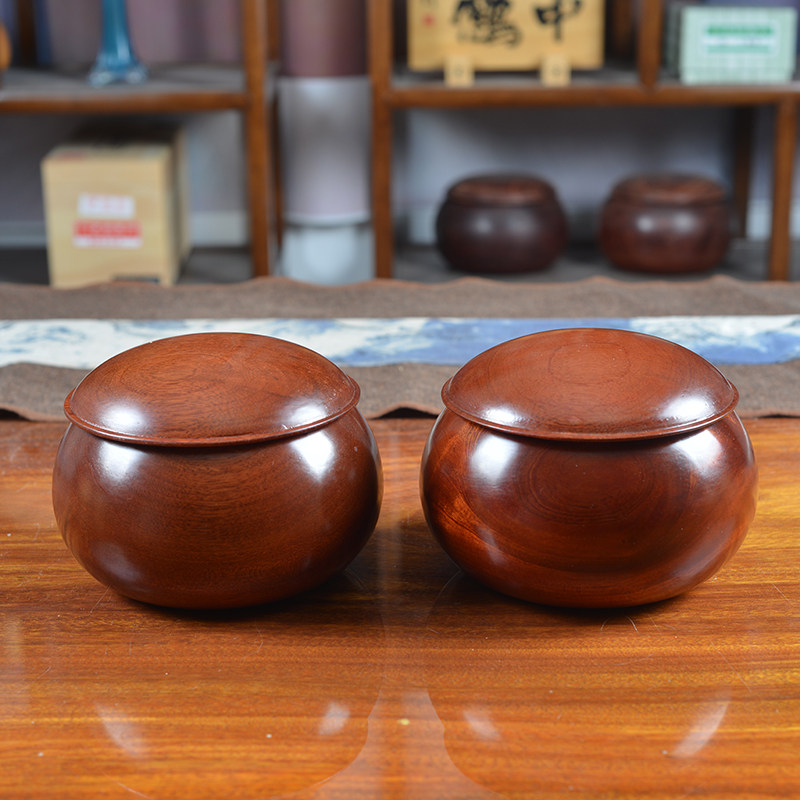 Game flow real shot large-scale Myanmar Pear chess box Go can solid wood boutique cloud use