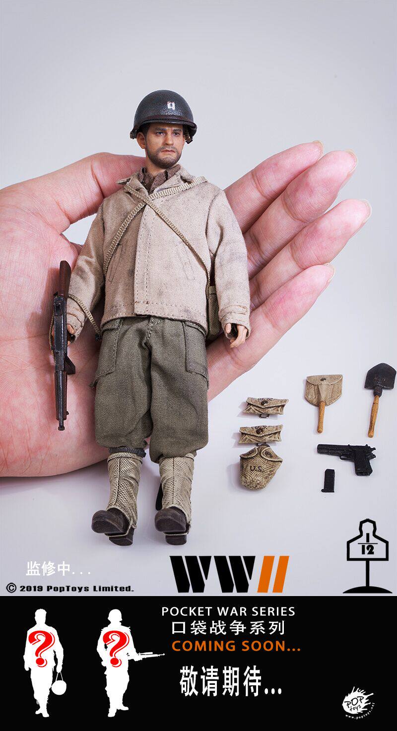 Poptoys 1 12 POCKET WAR SERIES SAVE BIG SOLDIER REEN TOM HANKS PICK UP