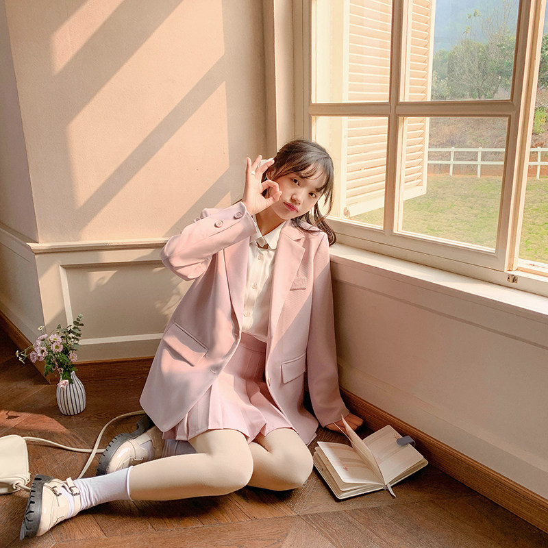 Clothing Sauce Original Monica Love Letter Girl Hurry and Soft Texture Flower Embroidered Suit Costume Fall