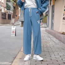 Commoner sauce original 21 New Year New Year Lucky Star Sauce pro wild loose thin two wear straight drawstring leg sweatpants