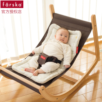 Japan farska portable childrens growth chair full solid wood baby meal multifunctional comprehensive environmental protection winter chair cushion